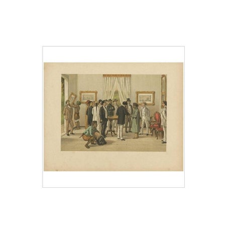 Antique Print of a Residence Interior in Batavia by M.T.H. Perelaer, 1888, view 3
