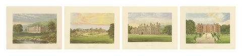 Victorian Estate Views, Scone Palace, Witley Court, Glanusk Park, ca.1850