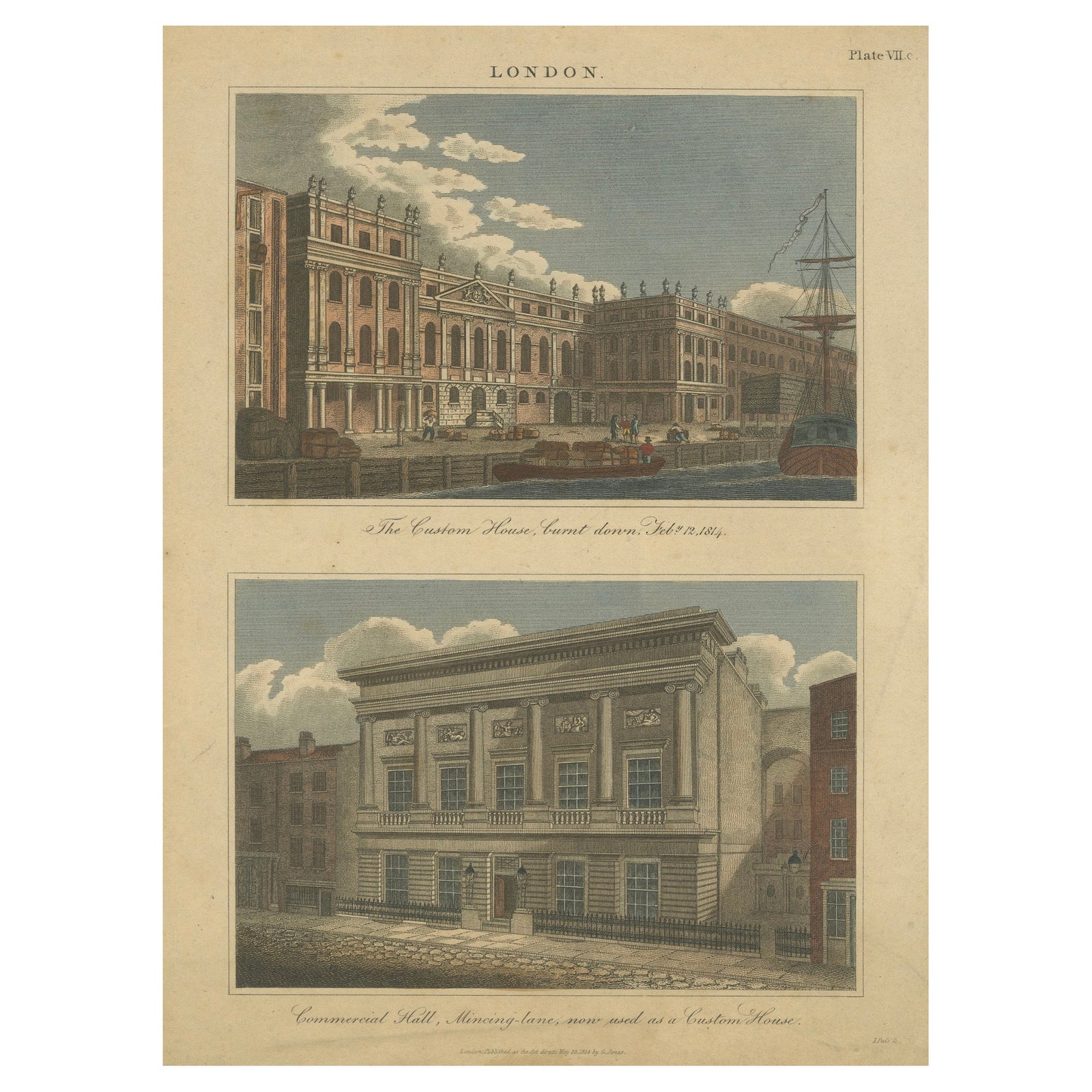 Architectural Evolution: London's Custom House and Commercial Hall, 1815