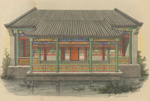 Antique Print of a Pleasure House for First-Class Mandarins, view 3
