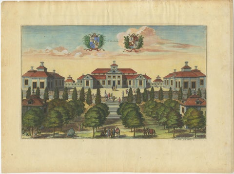 Baroque Splendor: The Östanå Manor in Gränna, 1692 Swidde Engraving, view 3
