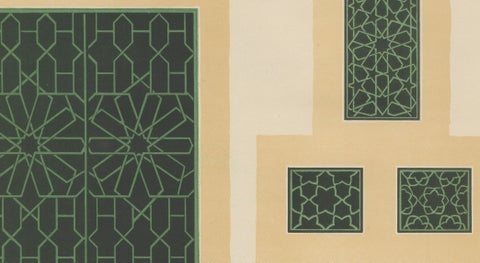 Antique Ottoman Wrought Iron Grille Designs, Istanbul & Bursa, Raymond 1924, close-up 3