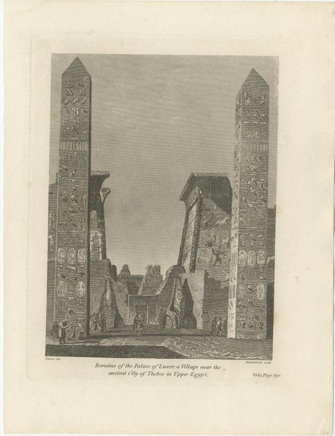 Echoes of Thebes: The Luxor Palace Ruins in Upper Egypt, 1801, view 3