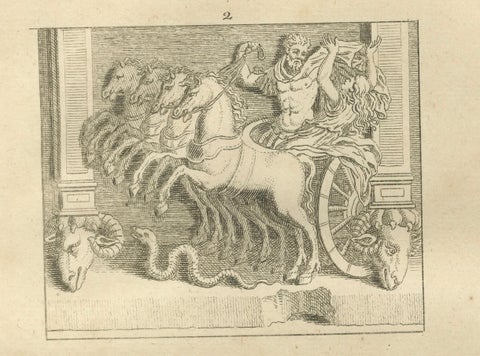 Monumental Classical Relief Scene, Montfaucon Antiquity Explained Engraving 1721, close-up 4