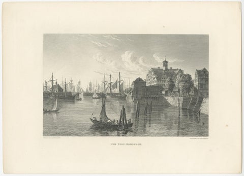 Antique Print of Frederiksborg Castle in Denmark, ca.1880, view 2