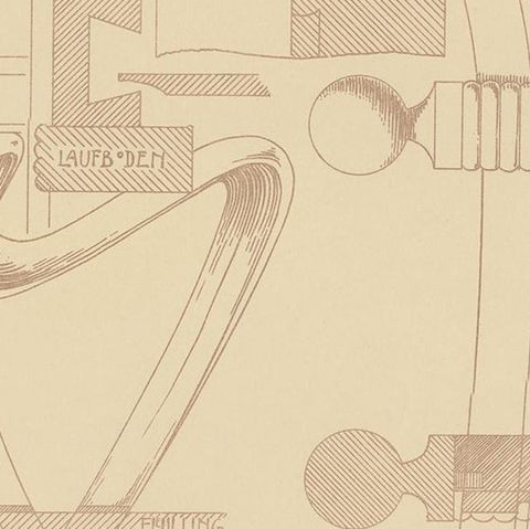 Pl. 80 Antique Print of Furniture Details by Kramer, circa 1910, close-up 2