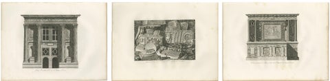 French Neoclassical Architecture Engravings Set, Château d’Écouen, 1803, view 6