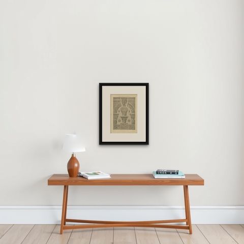 Byzantine and Romanesque Architectural Elements, Ornamentenschatz, 1887, shown framed on a wall, true to size