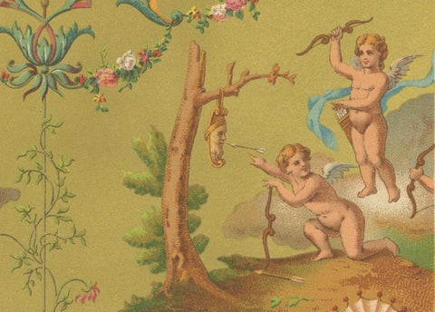 18th Century French Ceiling Design, Neoclassical Fresco and Grotesques, Plate X, close-up 5