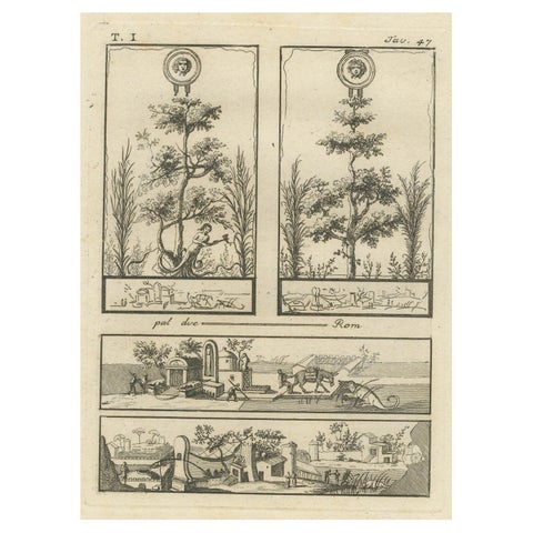 Roman Decorative Motifs and Architectural Scenes by Tommaso Piroli, 1789