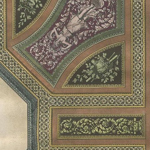 Antique Architecture Print of Ornaments 'Tav. XI' by Albertolli, close-up 2