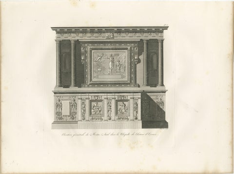 French Neoclassical Architecture Engravings Set, Château d’Écouen, 1803, view 4