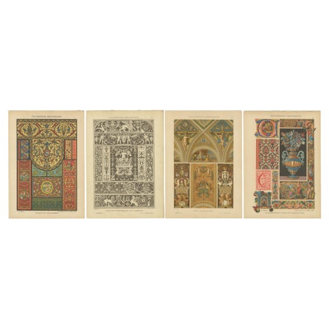 Compilation of Original Italian Renaissance Artistic Designs, Published in 1887