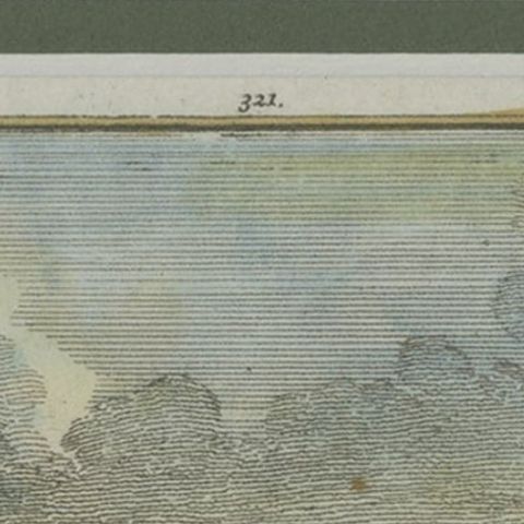 Antique Print of 'Huis Marquette', a Castle in Holland, c.1750, close-up 1