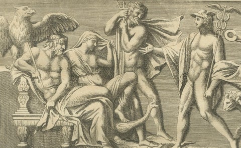Roman Sculptures & Portrait Heads, Composite Antiquities Plate, Montfaucon 1721, close-up 3