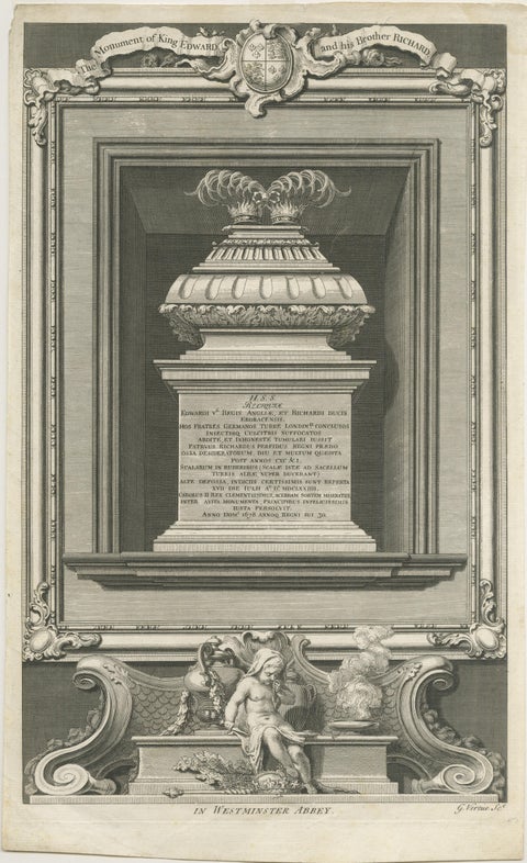 Exquisite 1740 Copperplate Engravings of English Monarchs' Tombs in Westminster, view 5