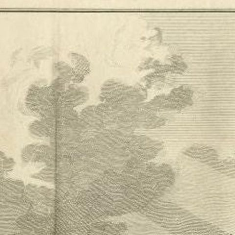 Antique Print of Castle Batestein in Vianen, the Netherlands, close-up 1
