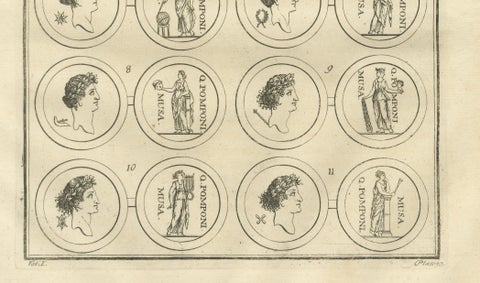 Roman Relief and Classical Medallions, Montfaucon Antiquity Explained, 1721, close-up 3