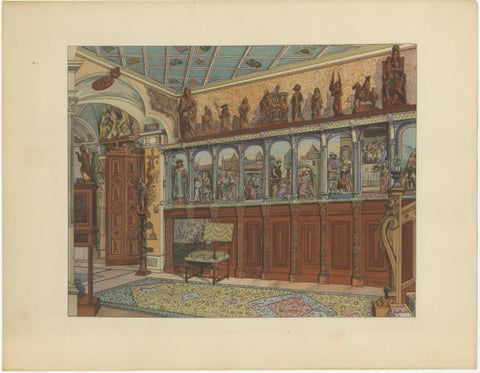 Oriental Splendours: Two Historic Interior Views from Fin-de-Siècle France, 1900, view 3