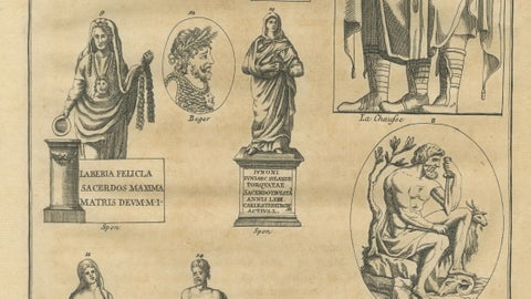 Antique Roman Sculpture Engravings, Set of 3, Montfaucon, 1721, close-up 3