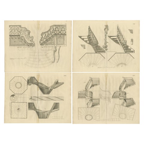 Baroque Elegance: Van der Horst's Staircase Engravings, 1739