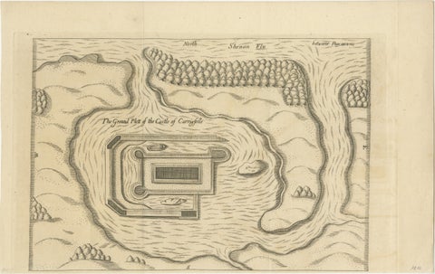 The Ground Plot of the Castle of Carrigafoyle, County Kerry, Ireland, 1890, view 2