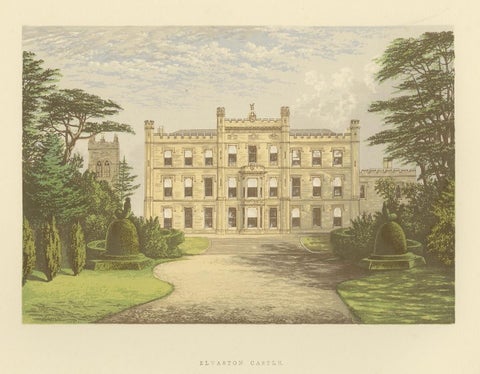 Antique Print of Elvaston Castle by Morris, 'circa 1880', view 4