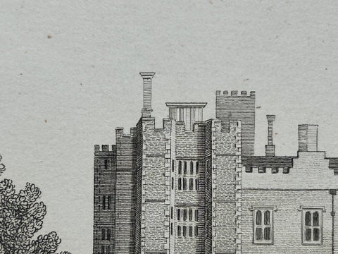 West View of Cowdray House, Historic Sussex Estate Engraving, 1796, view 6