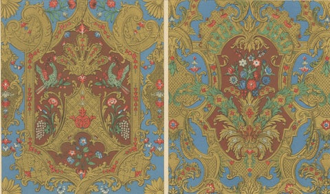 17th–18th Century French Decorative Textile and Wallpaper Designs, Plate LXXXVI, close-up 3