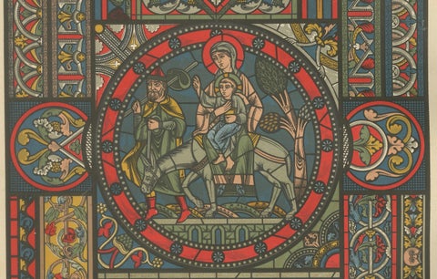 Romanesque-Gothic Architectural and Floor Designs by H. Dolmetsch, c.1887, close-up 5
