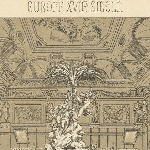 Pl. 87 Antique Print of European Decorative Objects by Racinet, circa 1880, close-up 1