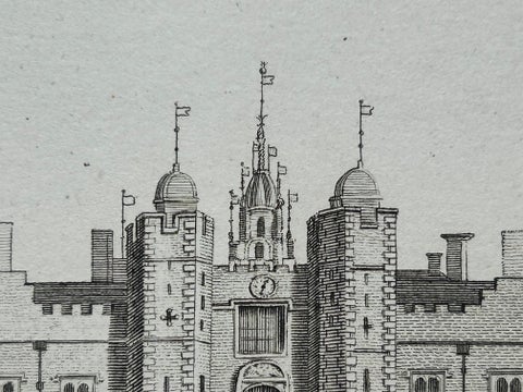 West View of Cowdray House, Historic Sussex Estate Engraving, 1796, view 5