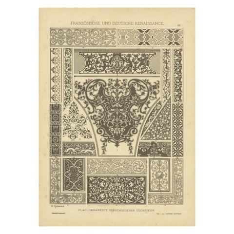 German Renaissance Decorative Arts from Der Ornamentenschatz, 1887