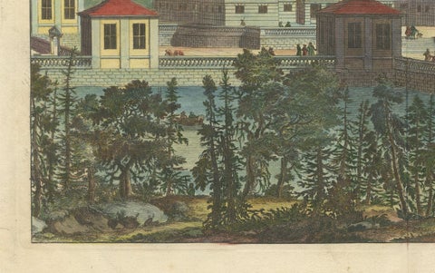 Baroque Splendor: Ericsberg Castle in Swidde's Suecia Antiqua et Hodierna, 1690, close-up 1