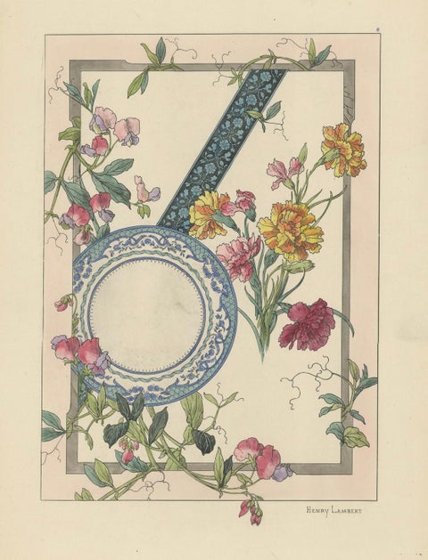 La Flore Décorative The Graceful Symbiosis of Nature and Ornament in 1896, close-up 1