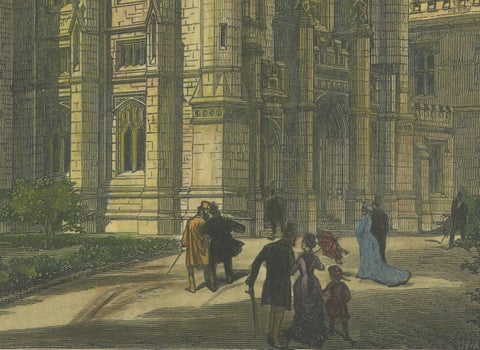 Wilson Hall, Melbourne University, Australia, Gothic Revival Landmark, 1879, close-up 2