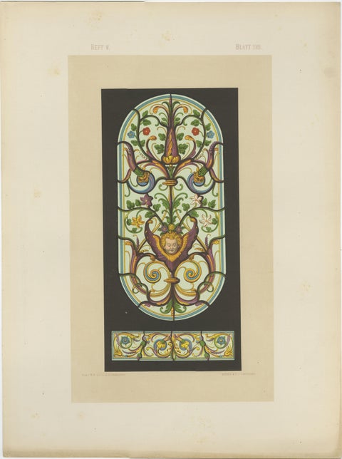 Set of Three Bavarian Decorative Panel Chromolithographs, Zettler Munich 1874, view 2