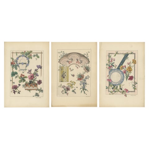 La Flore Décorative The Graceful Symbiosis of Nature and Ornament in 1896