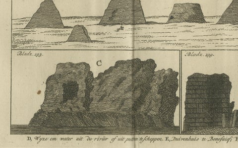 Views of Saqqara, Dahshur, and Thebes Pyramids with Ancient Babylon, c.1710, close-up 3