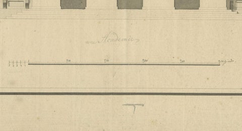 Neoclassical Grandeur: An Architectural Study from the Early 1700s, close-up 1