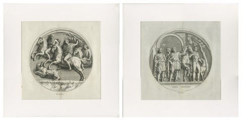 Grand Roman Relief Engravings after Antique Sculpture, Montfaucon 1721, view 2