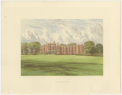 Victorian Country House Views, Trentham, Wollaton, Inveraray, Fountains, c.1850, view 2