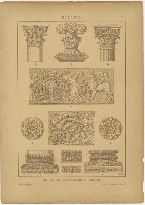Classic Greek and Roman Designs from Dolmetsch's 1887 Ornament Treasury, view 2