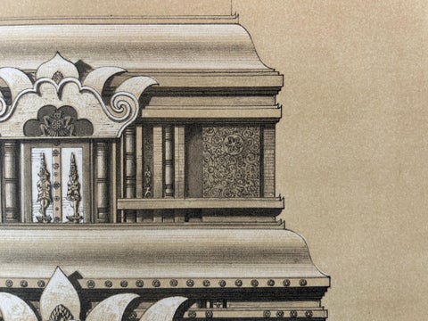 Une des Faces de la Pyramide de Peunom, Peunom Pyramid Facade c.1873-1875, view 4