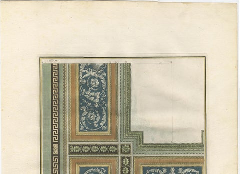 Antique Architecture Print of Ornaments 'Tav. VI' by Albertolli, view 2