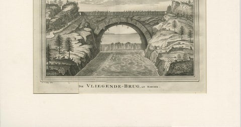 Antique Print of the Flying Bridge in China, 1747, view 4