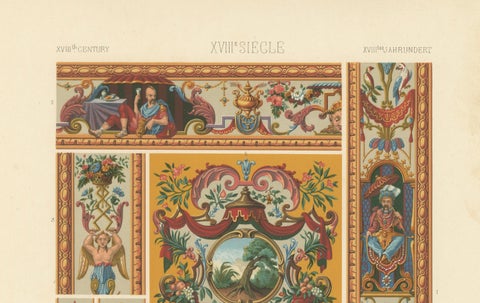 18th Century French Decorative Panels, Neoclassical and Chinoiserie Motifs, close-up 2
