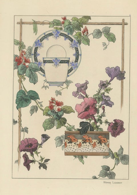 La Flore Décorative The Graceful Symbiosis of Nature and Ornament in 1896, close-up 3