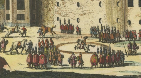 Baroque Majesty: A Vibrant Assembly at Svartsjö Castle in Sweden, 1693, close-up 3