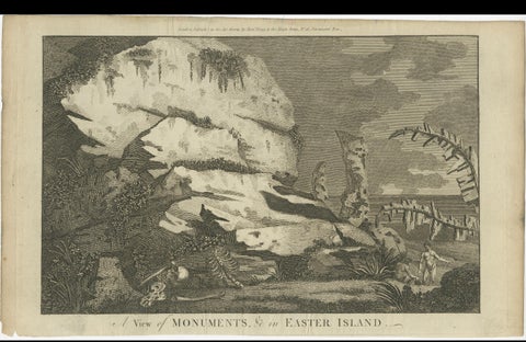 Monuments of Easter Island: An Early European View of the Moai Statues, c.1785, close-up 5